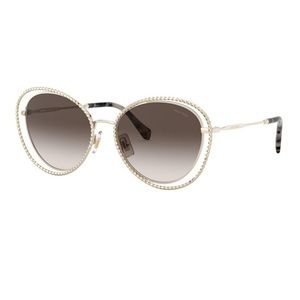 Miu Miu Pale Gold Brown Gradient Sunglasses MU59VS 54